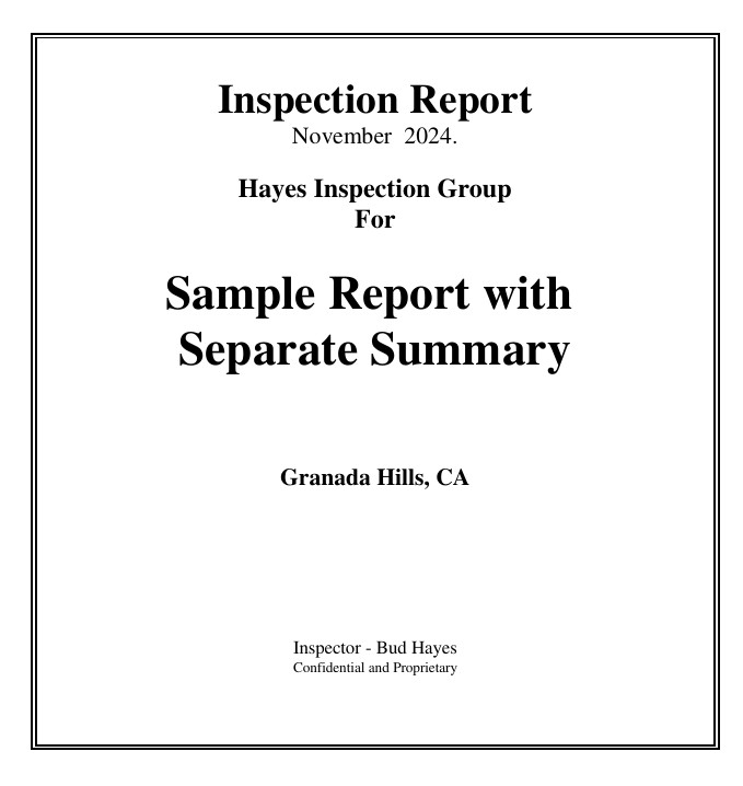 image of Sample Litigation Prevention Report first page